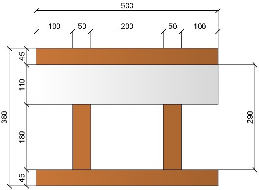 Image of Bloc à bancher en bois ciment (50x25 cm), isolant interne : 11 cm, épaisseur : 38 cm, béton : 18 cm, fabrication Italie