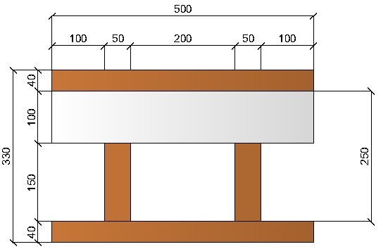 Image of Bloc à bancher en bois ciment (50x25 cm), isolant interne : 10 cm, épaisseur : 33 cm, béton : 15 cm, fabrication Italie
