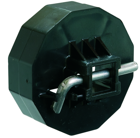 Image de Support dodécagone Côté Opposé à la manœuvre avec axe carré 16 mm fermé. Compatible avec joue type B