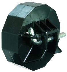 Image de Support dodécagone Côté Opposé à la manœuvre avec axe carré 16 mm ouvert. Compatible avec joue type B